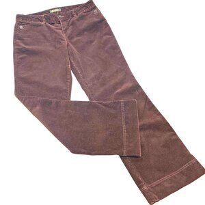 Eddie Bauer Classic Cocoa Brown Mid Rise Flared Leg Thin Wale Corduroy‎ Pants